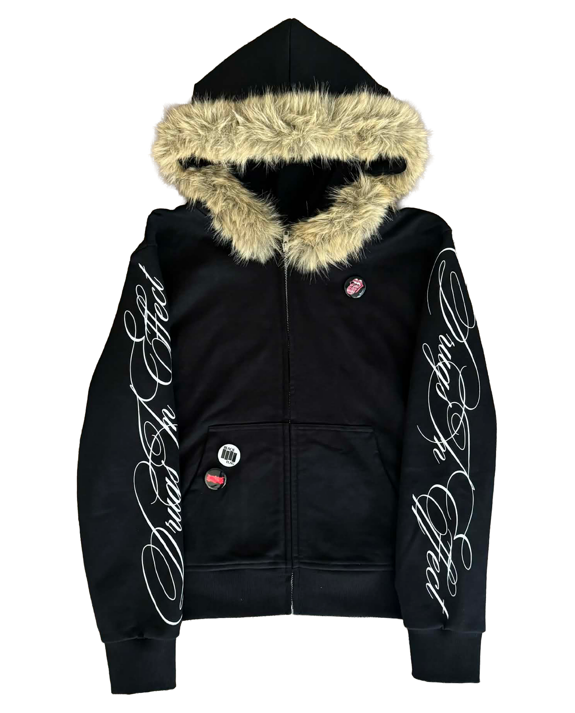 "Detach" Fur Zip-Up