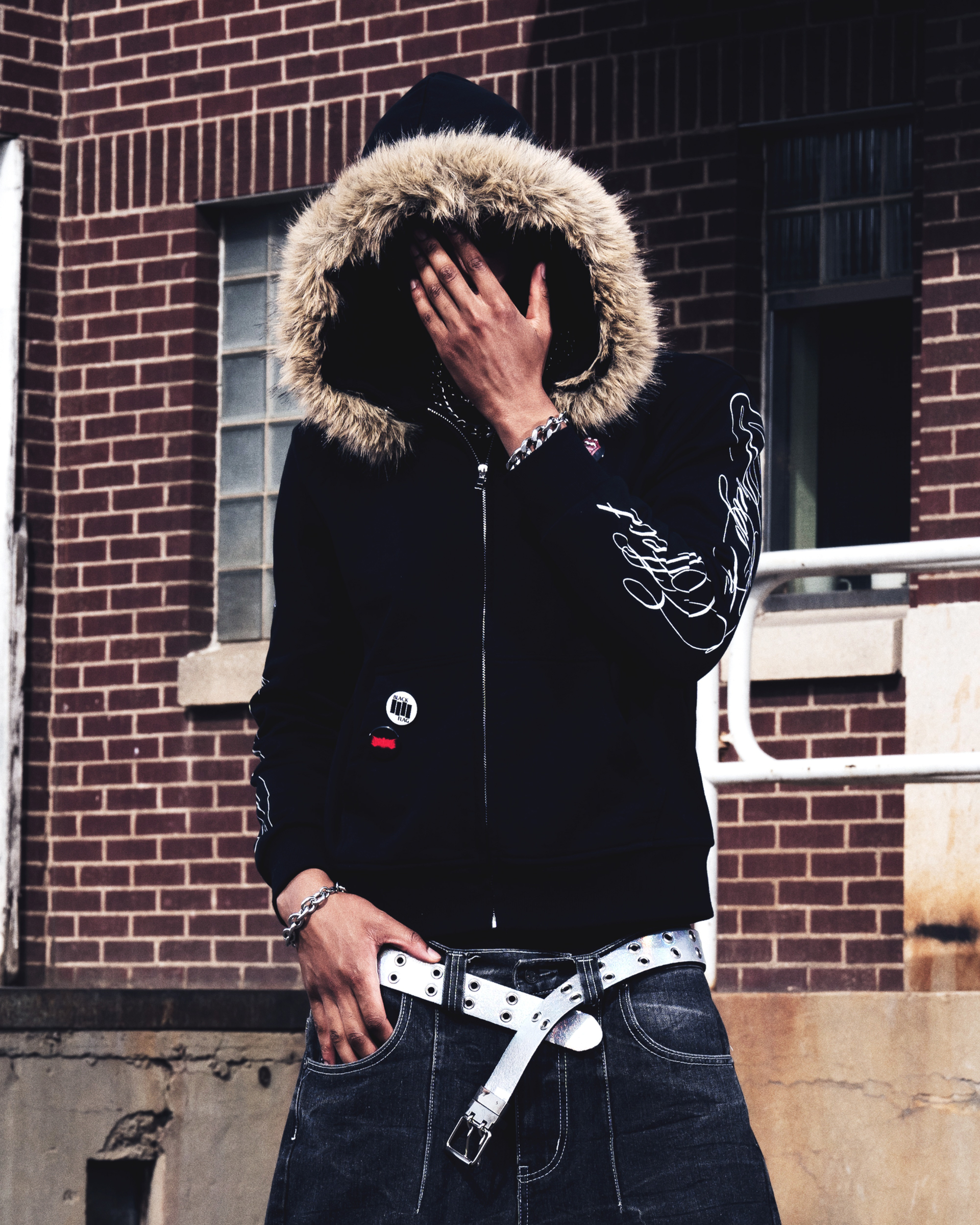 "Detach" Fur Zip-Up